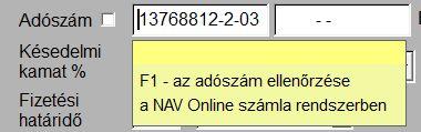 4. Vevő adószámának ellenőrzése A Kettős könyvelés program ellenőrizni tudja a NAV rendszerében, hogy