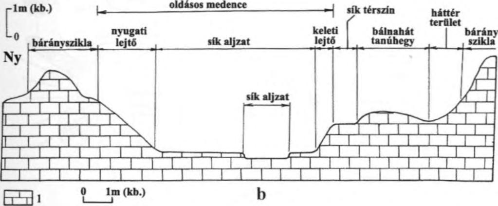 Szél általi karros formának tartjuk az oldódásos medencét, a lépcsős vályút, a fodorkarrt, az uszálybucka tanúhegyet és a