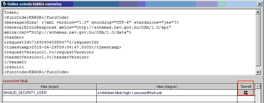 Ezek alapvetően nem a számlázó programunk részéről kommunikált üzenetek, így ezek értelmezése teljes részleteiben a NAV honlapjáról letölthető Interfész dokumentációban találhatóak meg, mi csak