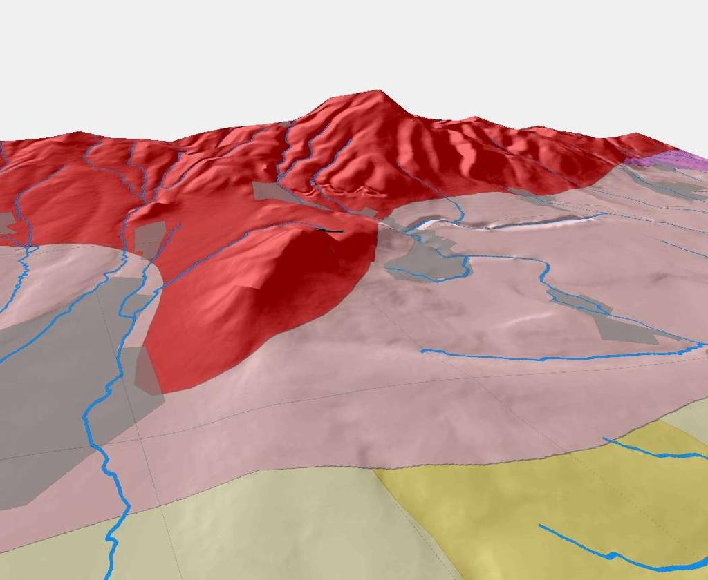 Feltöltés Bánya külfejtés Abasári Vízmű és környéke földtani domborzati térképe