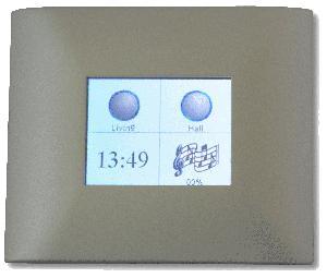 Áramfelvétel: 31 ma méret: 55 x 40 x 26 mm Kétszínű szabályozható LED-ek: kék/piros Szín: ezüst, fehér, grafit Cikkszám: DPBTLCD01 LCD érintőképernyős nyomógomb Cikkszám: DPBTLCD02 Érintőképernyős