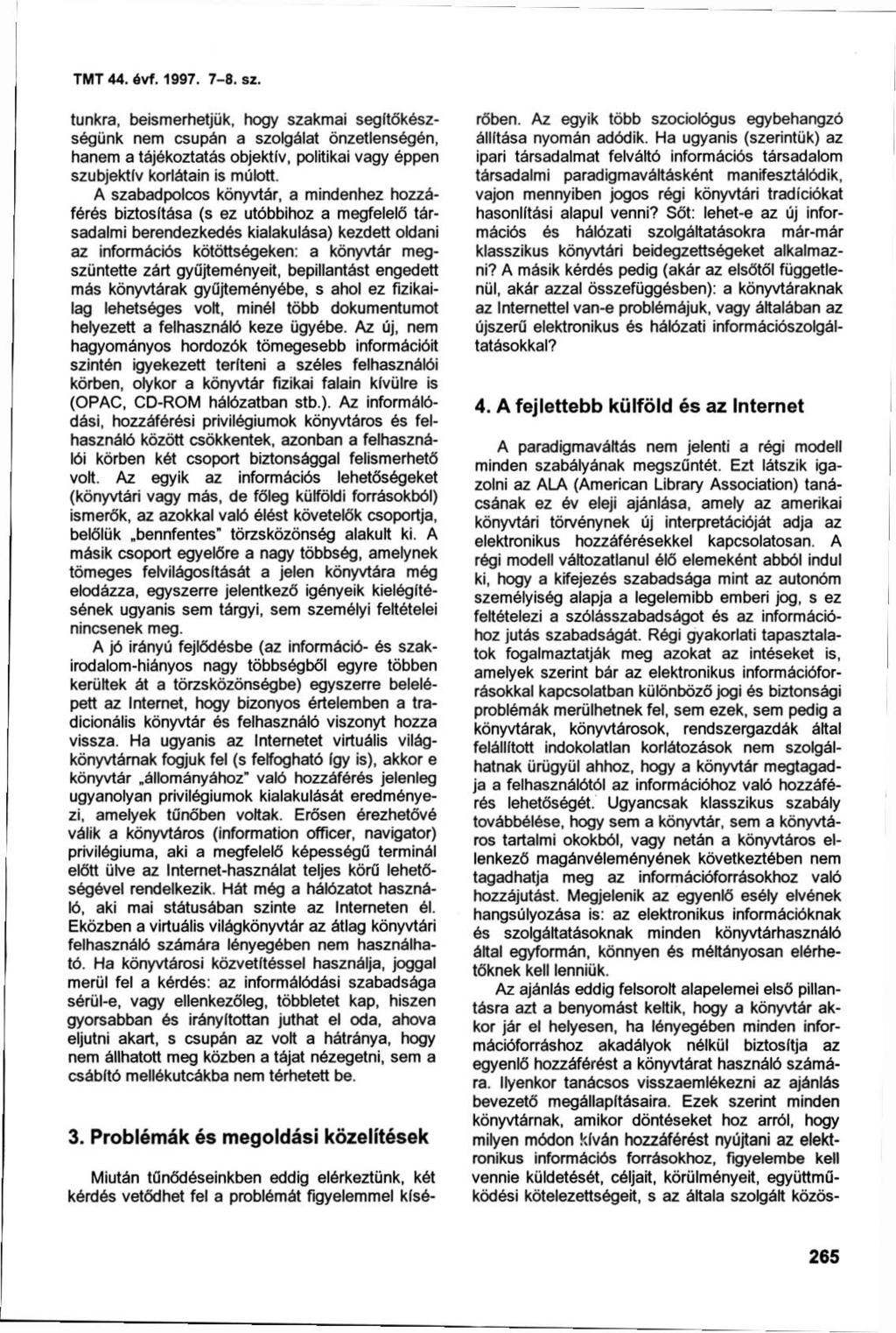 TMT44. óvf. 1997. 7-8. sz.