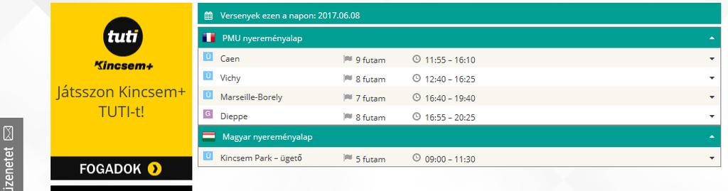 A naptár fejlécéban a balra vagy jobbra mutató nyíllal visszafelé illetve előrefelé tud lapozni egy vagy több hónapot a naptárban.