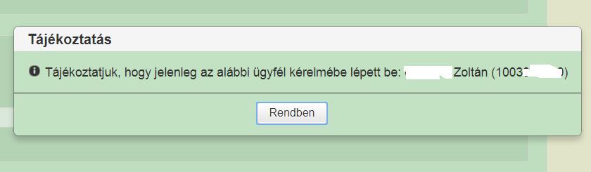 5.4 Megkezdett kérelem folytatása Javasoljuk, hogy a kérelem benyújtása során gyakran mentsen!