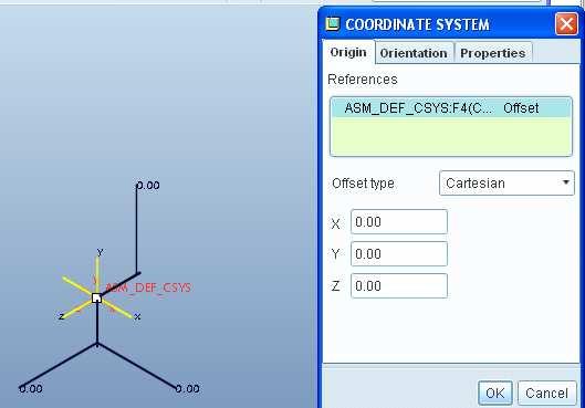 CAD - CAM ALAPOK PRO ENGINEER OKTATÓANYAG tarendszerhez képest más helyzetben kell rögzíteni. A kívánt helyzetmeghatározást elıször egy új koordinátarendszer felvételével mutatjuk meg. A 7.27.