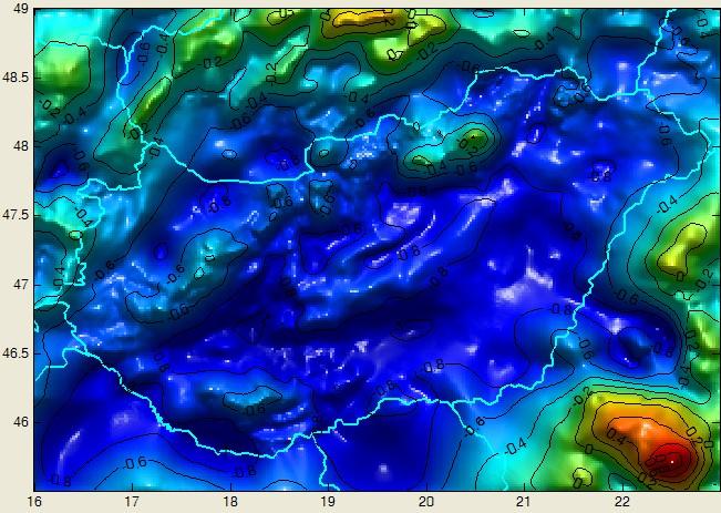 Maradék geoidunduláció