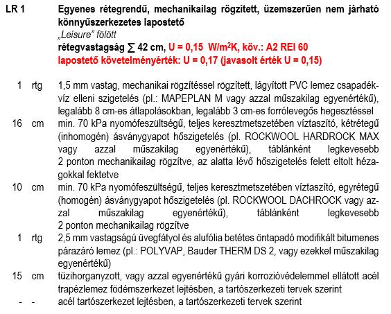 ÉPÜLETSZERKEZETEK TŰZVÉDELMI MEGFELELŐSÉGÉGÉNEK DOKUMENTÁLÁSA - RÉTEGRENDEK Ügyelni kell az alábbiakra: - Tartószerkezet tűzvédelmi megfelelősége (itt: trapézlemez tetőfödém térelhatároló szerkezet