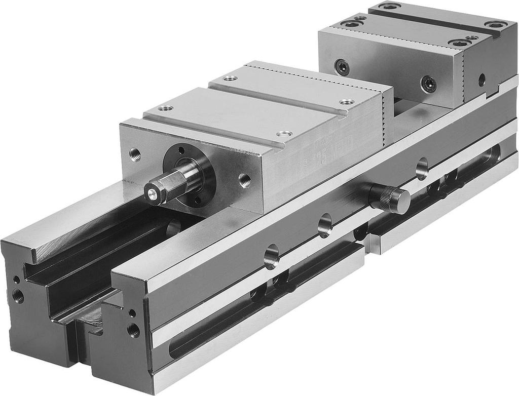 K1238 NC befogó 125 mm-es pofaszélességben Leírás Alapanyag: Alaptest és pofa felfogó, betétedzésű acél. Kivitel: minden oldalon edzett és köszörült.