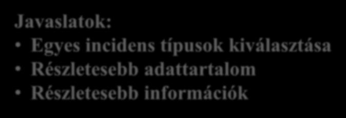 Jelentési rendszerek kihívásai A beérkező jelentések magas száma A jelentések száma vs.