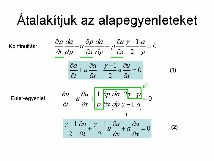 Írja fel egy multigrid "V" ciklus lépéseit! Írja fel az állandó keresztmetszető csıben történı, egydimenziós, izentrópikus gázáramlás alapegyenleteit!