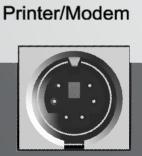 Printer/Modem Csatlakozó a