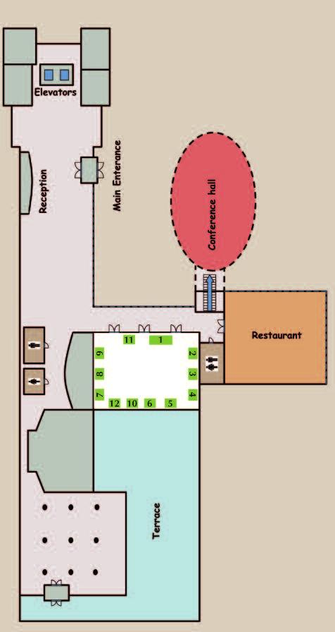 Exhibition floor plan / Kiállítói alaprajz Allergan 6 Bíró Antal orvosi 5 mûszerész mester Center Kft.