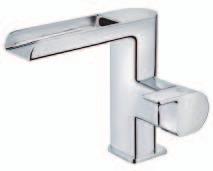 rendszer a kerámia vezérlőegységbe integrálva Cascade washbasin mixer Open cascade spout Anti-scale flow straightener Innovative anti-splash & water device located in the cartridge 00 147 136 380 86