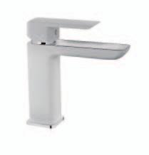 Mosdó csaptelep fehér felület (fehér & króm) Washbasin mixer white (White &