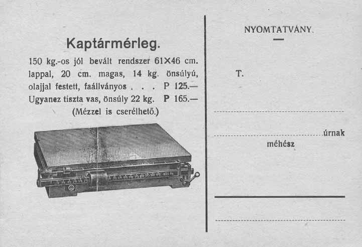 A Türr István Múzeum számos mérleget õriz néprajzi gyûjteményében. A legkorábbi darabokat Lükõ Gábor 1960-ban Bajaszentistvánon gyûj töt te, töb bek kö zött egy kis mé re tû és egy na gyobb ún.
