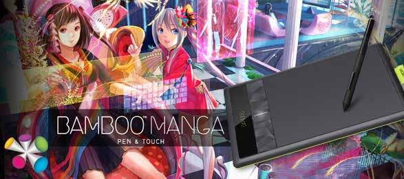 WACOM Bamboo3 Manga A6 Szereted a mangák színes világát, és saját karaktereket létrehozni a ceruzáddal?