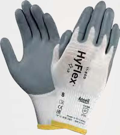 Mănuşi tricotate din nylon, antistatice (conform normei EN 1149/2) palma şi degetele cu un strat de nitril microporos, manşetă elastică, destinată