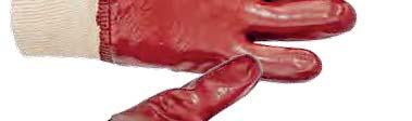 Mănuși cusute din membrana TPU unică, jumătate imersate în PVC pe palmă și degete.