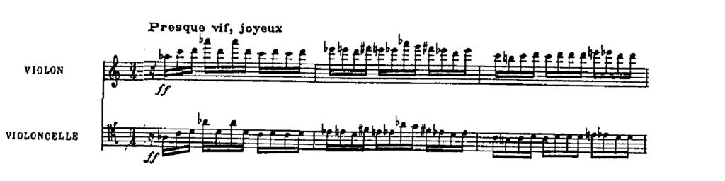 hangkészletről, mégis, az akkordok egyértelmű domináns-tonika relációt mutatnak. 8. kottapélda: Vingt regards sur l Enfant-Jésus No.