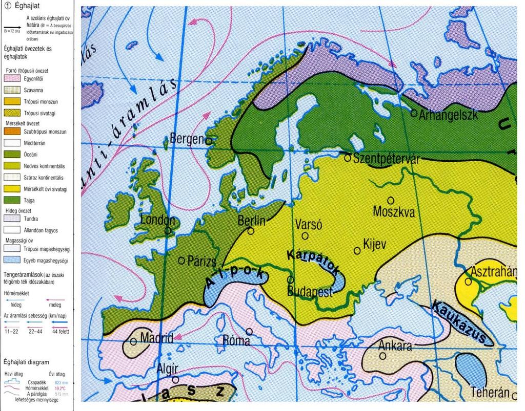 Éghajlat: A Skandináv-hegység éghajlatválasztó, emiatt a partvidékeken a januári középhőmérséklet 0-1 C, a Botteni-öböl térségében viszont már -10 C, ami azért érdekes, mivel a két pont közti