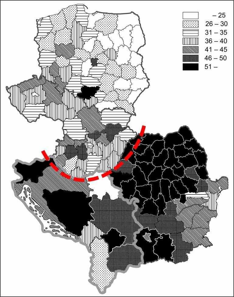 Az ipari foglalkoztatás területi