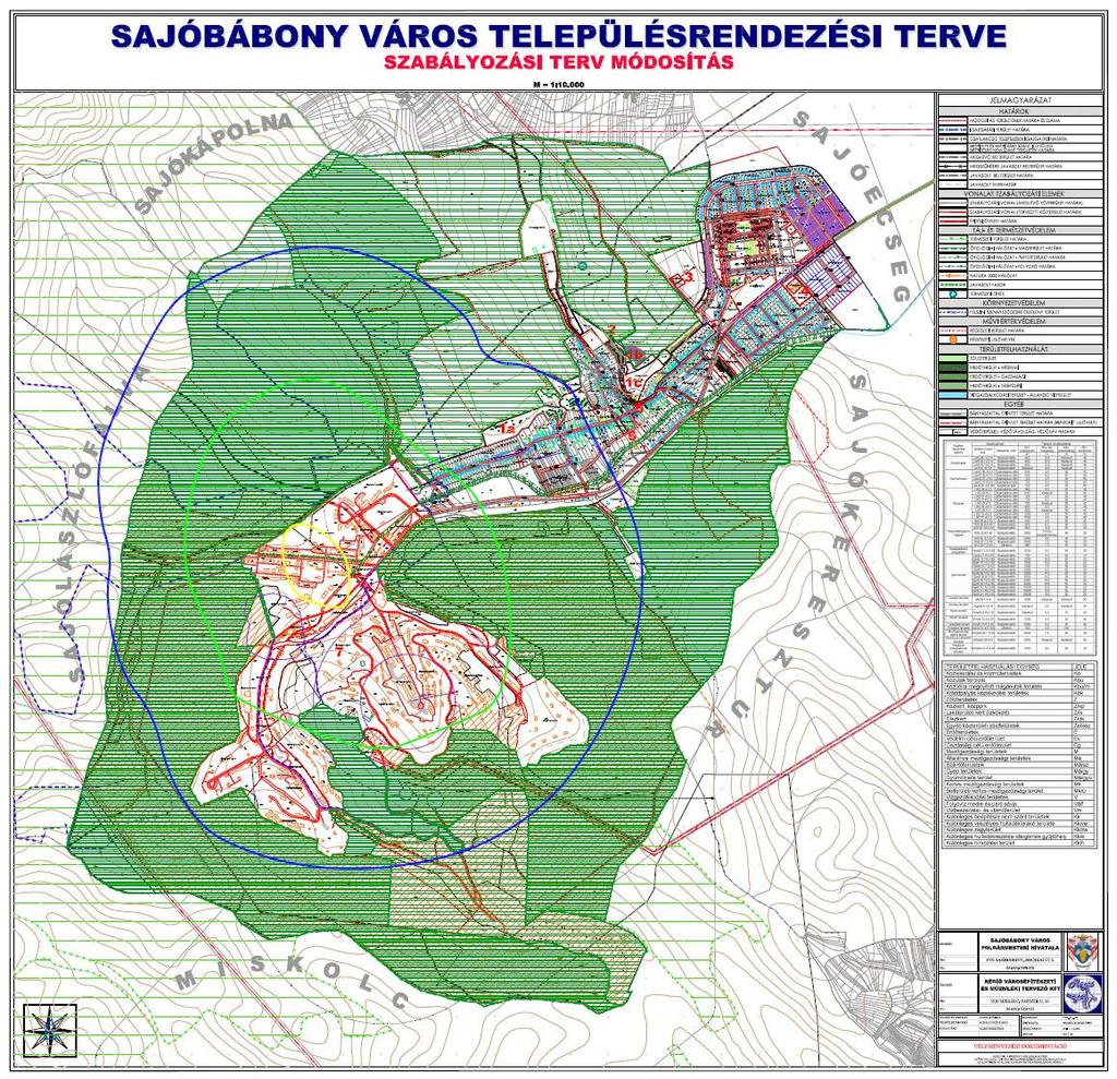 2. sz. melléklet Sajóbábony város Képviselőtestületének 22/2005.(XI.30.) rendeletéhez Külterület Szabályozási Terve Rajzszám: SZT_01_2M_IG 3. sz. melléklet Sajóbábony város Képviselőtestületének 22/2005.(XI.30.) rendeletéhez A belterület határvonalának lehetséges módosításai Terület megnevezése Hrsz.