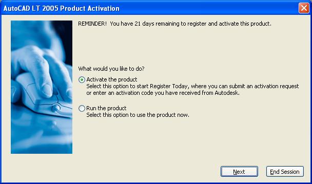 42 PROGRAMTELEPÍTÉS A Remove AutoCAD LT 2005 választókapcsoló törli a korábban telepített AutoCAD LT 2005 összetevőit és registry bejegyzéseit.
