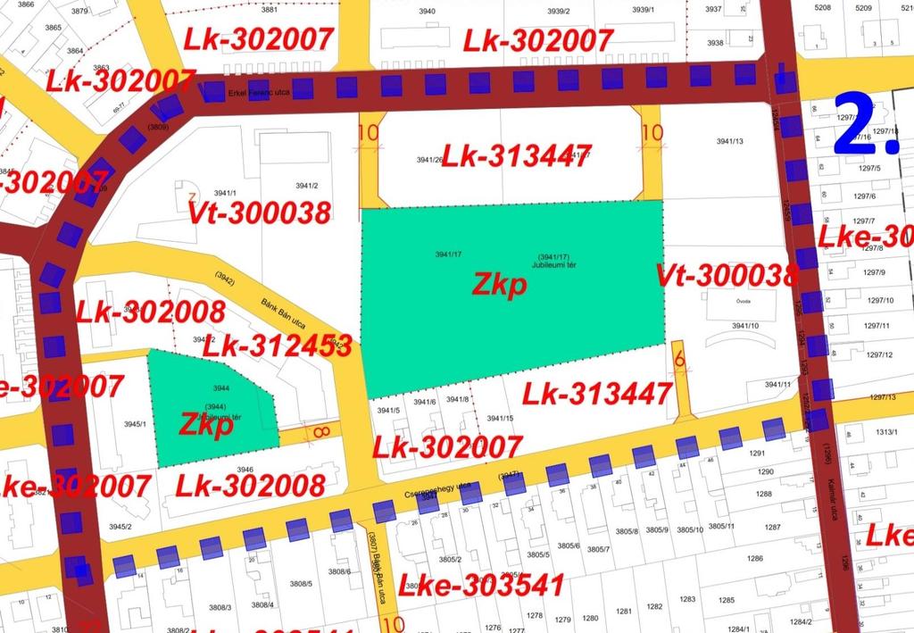 2. A tervezési feladat A terv, illetve program célja Terület (ha) Mátészalka belterületen, Erkel Ferenc Cserepeshegy Kalmár utcák által közrezárt telektömb, északkeleti sarkán elhelyezkedő 3941/13