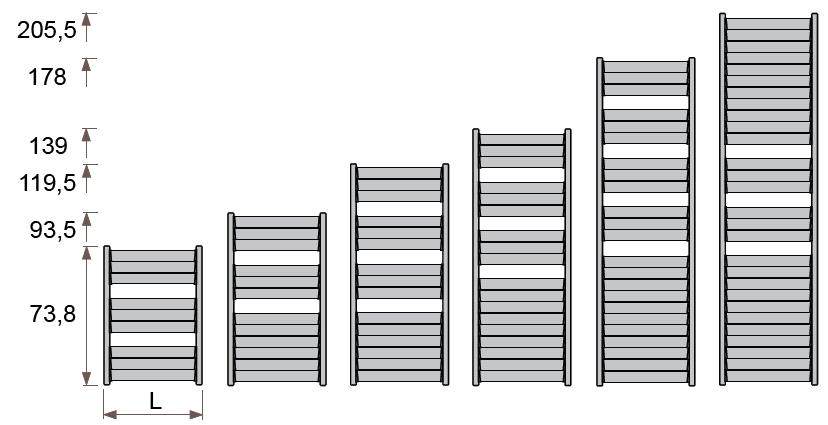 l 14,70 l SANI PANEL ELEKTROMOS FŰTŐBETÉT (opció) SANI LOUVRE 450 Watt 600 Watt 900 Watt 1200 Watt 1500 Watt szélesség magasság 73 cm 93 cm 119 cm 40 cm 50 cm 60 cm 70 cm 80 cm 100 cm 352 W 419 W 487