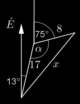 (d) 79, 58, 7. + os α os α + os α 58 + 7 79 6 + 69 58 7 9 Mivel os α < 0, ezért háromszögünk tompszögű. 508 9 < 0.