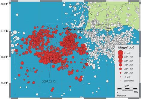 A Portugáliát sújtó földrengésekért az Azori-Gibraltári Transzform Törés a felelős.
