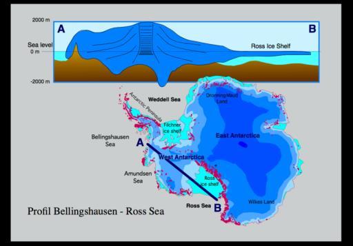 4. A jeges területek változásai permafrost réteg A Ross-selfjég a Délisarkvidék 536 000 km² kiterjedésű, közel Spanyolország