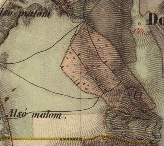 2. ábra A II. katonai felmérés térképe (1806-1869) A Magyar Királyság III.