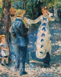 fekvő 48 x 46 cm Claude Monet Falinaptár TopTimer T095 Alfons Mucha