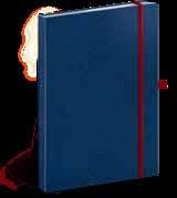 KEMÉNYTÁBLÁS NOTESZEK NOTEBOOK VIVELLA CLASSIC KÉK/PIROS PAPÍR: 15 21 cm 80 g/m 2 krémszínű papír / 160 oldal keménytáblás zsebnaptár