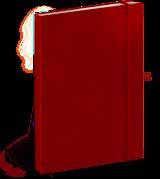595054 259778 8 595054 259860 NOTEBOOK VIVELLA CLASSIC PIROS/PIROS PAPÍR: 15 21 cm 80 g/m 2 krémszínű papír / 160 oldal keménytáblás