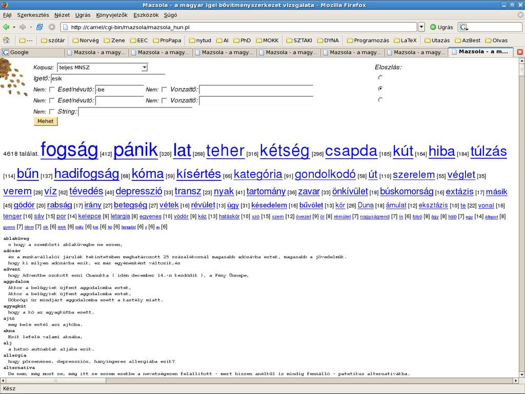 KERET-BÖNGÉSZŐ: MAZSOLA http://corpus.nytud.