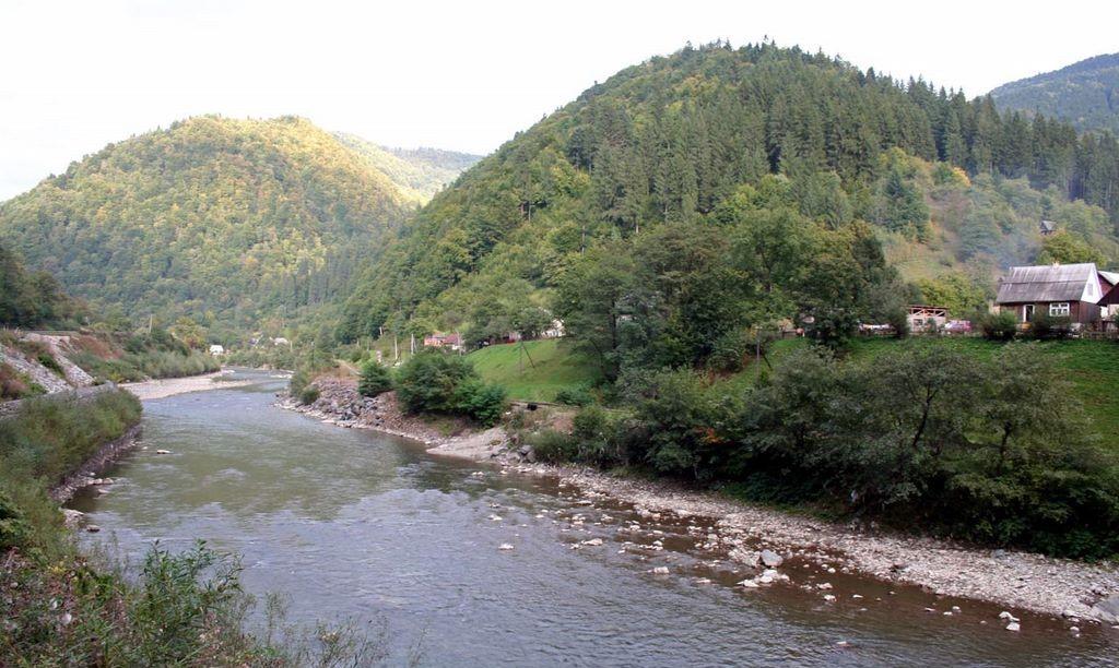 Nevezetességek Técső Thechew Тячiв a Tisza jobb partján az ukrán-román határ közvetlen szomszédságában A Kossuth-mellszobor 1896-ban készült.