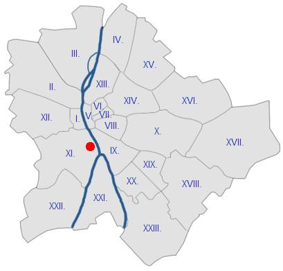 3.2.2 A városi helyszín: ELTE lágymányosi telephely Az ultrafinom városi aeroszol mérését az ELTE lágymányosi telephelyén végeztük 2006. november 19-e és november 27-e között. A helyszín Budapest XI.