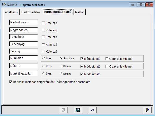 65. Ábra - Program paraméterek 3 Munkalap