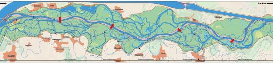 További teendők a Szigetközben Hosszú távon megnyugtató megoldást a Duna folyam főmeder 1943-1811 fkm szelvények közötti