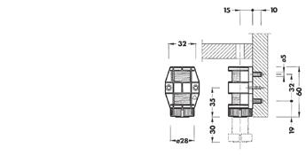 32,5 mm anyag: fém-műanyag