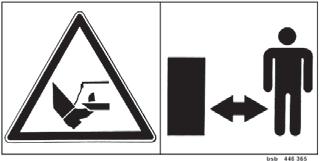 FIGELMEZTETÔ JELZÉSEK A CE-jel A gyártó által felhelyzett CE-jel kifelé dokumentálja, hogy a gép megfelel az