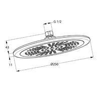 KLUDI FRESHLINE Zuhanyrendszerek KLUDI FRESHLINE THERMOSTAT DUAL SHOWER SYSTEM NA 15 függőlegesen és vízszintesen állítható felszállócső a csúszka pozíciója függőlegesen állítható hőfokszabályzó kar