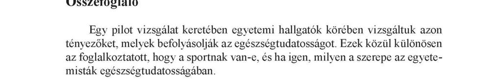 Acta Academiae Agriensis, Sectio Sport, 2016. Nova series tom. XLIII. pp 13-23.