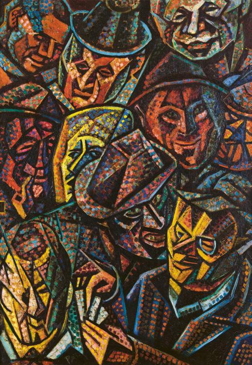 44 Ismeretlen életművek Pál István: Háromdimenziós táj, (Gyöngyös-Solymos), 1930-as évek második fele, olaj, papírlemez, kétsíkú festményrelief, 61 x 46 x 3 cm, magántulajdon A Virág Judit Aukciósház