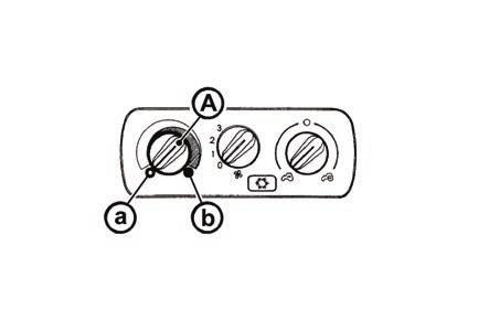 ISMERKEDÉS A TRAKTORRAL A fűtőszelep szabályozója (A) a - fűtőszelep zárva b - fűtőszelep nyitva F_02_16_a A ventilátor szabályozója (B) 0. ventilátor kikapcsolva 1.