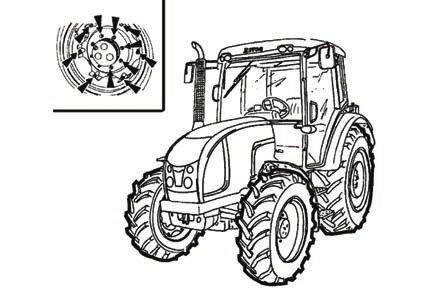 tekinthető) különösen a traktor hordozó részeinek csavarkötéseit ellenőrizze a megállapított hibákat azonnal szüntesse meg, ezáltal elkerüli a károsodásokat és az üzembiztonság veszélyeztetését is