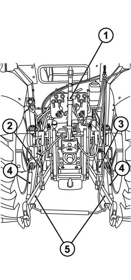 FELFÜGGESZTÉSEK Hátsó hárompont függesztés A függesztő szerkezet függesztett, vagy félig függesztett I. és II. kategóriájú mezőgazdasági gépek és munkaeszközök ISO szerinti csatlakoztatására szolgál.