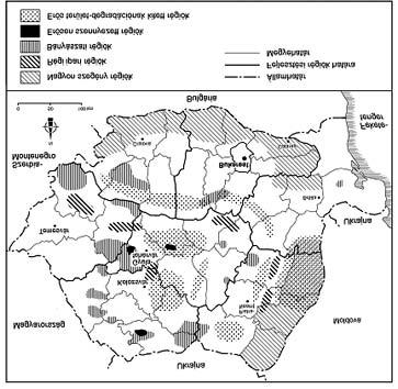 Regionális fejlõdés, regionális együttmûködés. 115 1. ábra. Románia probléma-régiói az 1997-es Zöld Karta értelmében Forrás: Benedek J.